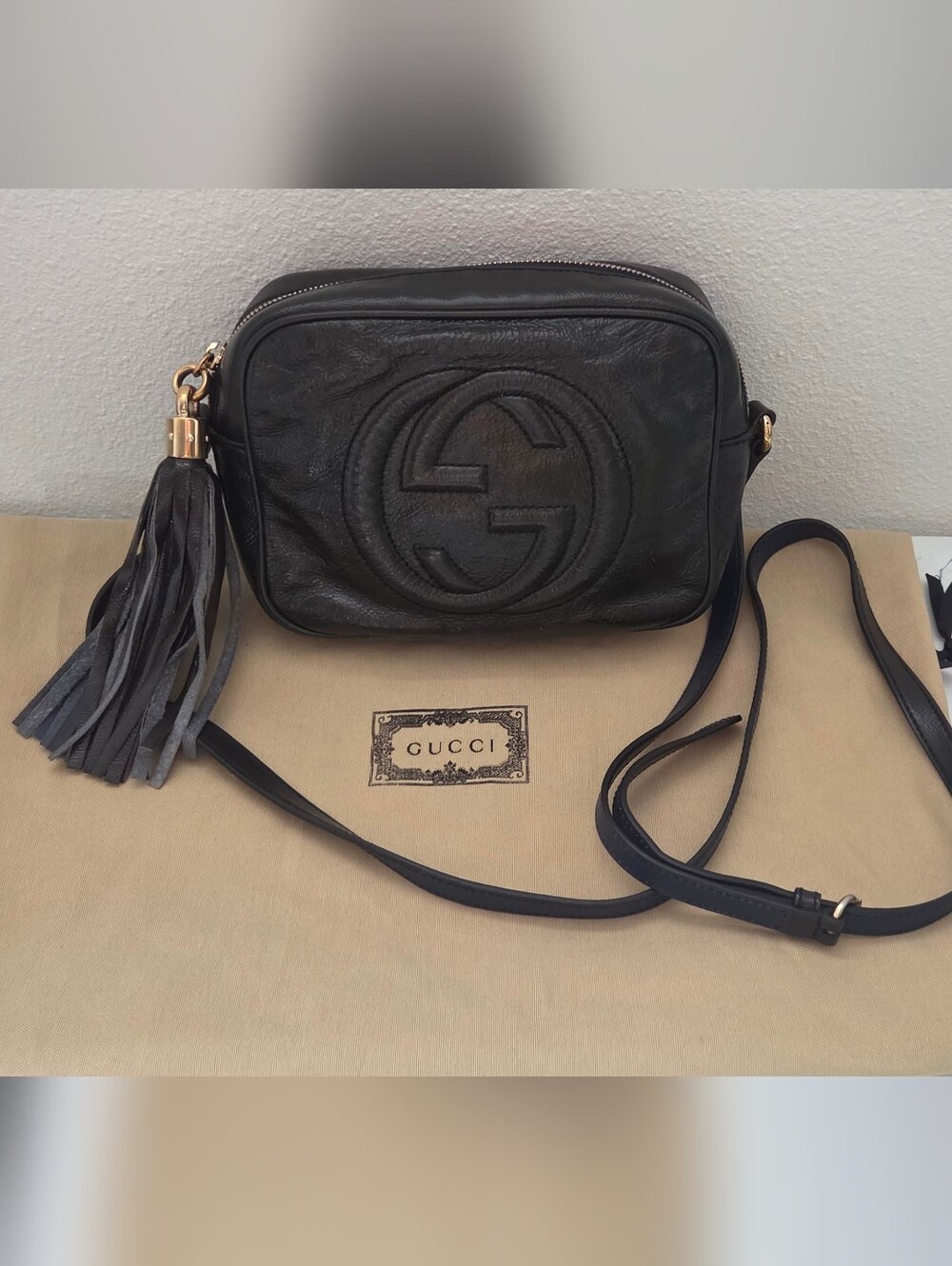 Gucci Soho Disco Patent Leather Crossbody Bag